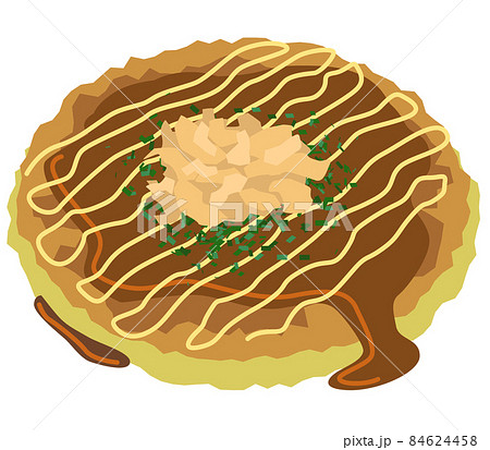 お好み焼き ベクターイラストのイラスト素材