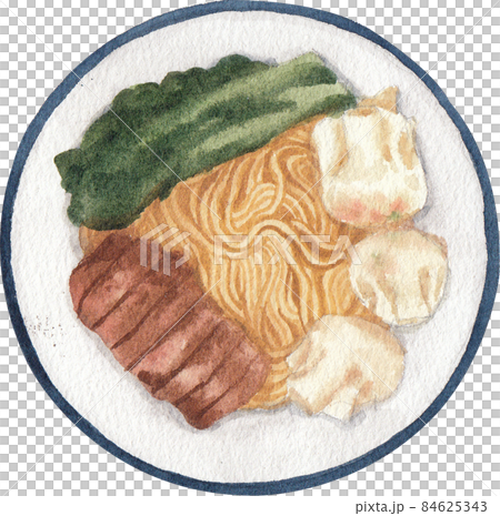 Hong Kong food and ingredients watercolor clipart png Hong Kong food and ingredients watercolor clipart png 84625343