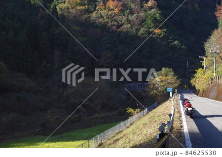 晩秋 早朝の田舎道をバイクで走る 晩秋 早朝の田舎道をバイクで走る 84625530