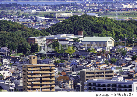米子市街地　鳥取県立米子東高等学校　鳥取県米子市 84626507