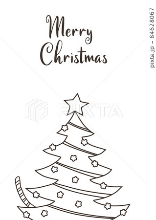 Symbol of 2022. Square New Year card in hand draw style. Christmas tree, gifts, tiger. Year of the tiger 2022 EPS Symbol of 2022. Square New Year card in hand draw style. Christmas tree, gifts, tiger. Year of the tiger 2022 EPS 84628067
