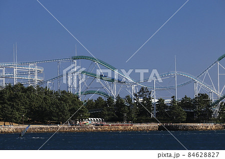 八景島シーパラダイスのサーフコースターの写真素材