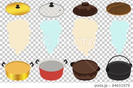 色々な種類の鍋イラストセット 84631979