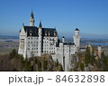 Castle Neuschwanstein at bright sunshine 84632898