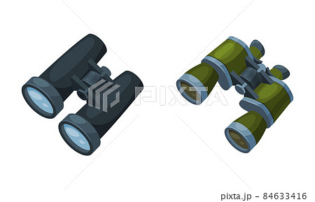 Binoculars or Field Glasses as Two Refracting Telescopes for Viewing Distant Object Vector Set Binoculars or Field Glasses as Two Refracting Telescopes for Viewing Distant Object Vector Set 84633416