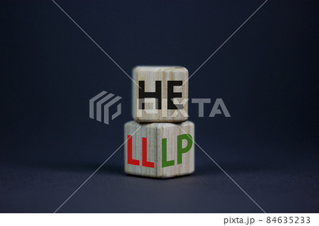 Hell or help symbol. Turned a wooden cube and changed the word 'hell' to 'help'. Beautiful grey table, grey background, copy space. Business, psychology and hell or help concept. Hell or help symbol. Turned a wooden cube and changed the word 'hell' to 'help'. Beautiful grey table, grey background, copy space. Business, psychology and hell or help concept. 84635233