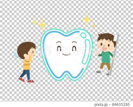 Children who protect their teeth with a barrier 84635295
