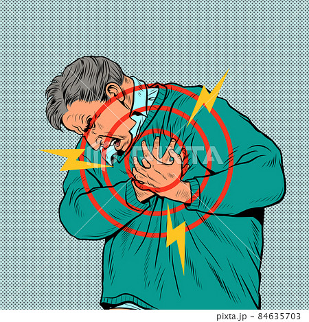 an elderly man heart pain, myocardial infarction hypertensive crisis arrhythmia and other diseases of cardiology 84635703