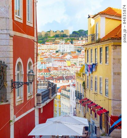 Lisbon Old Town street architecture 84635874
