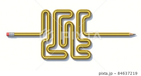 Pencil labyrinth 3D 84637219