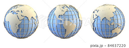 Earth globe 3D 84637220