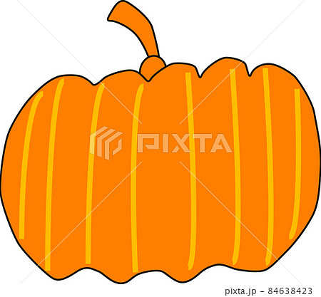 黄色の可愛いかぼちゃ 84638423