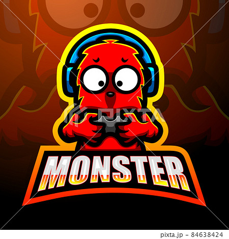Cute monster mascot logo design 84638424
