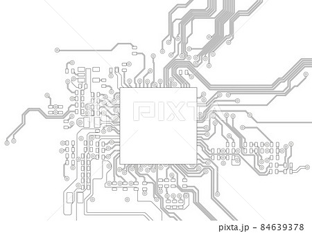 電子回路基板のイメージイラスト（手描き） 84639378