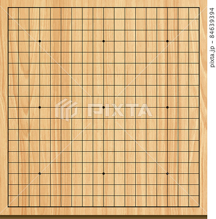 囲碁盤　19路盤　イラスト 84639394