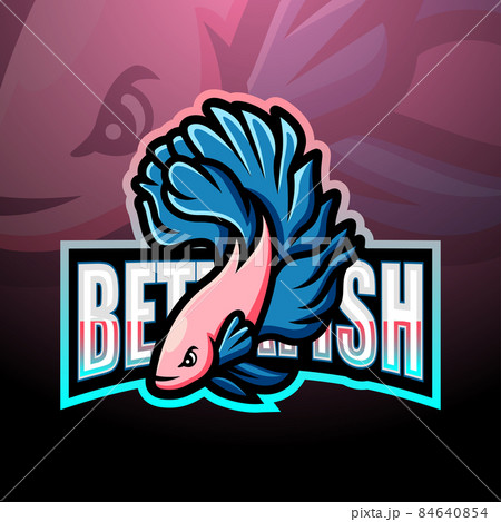 Betta fish mascot esport logo design Betta fish mascot esport logo design 84640854
