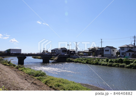 埼玉県杉戸町の大落古利根川の風景 埼玉県杉戸町の大落古利根川の風景 84640882