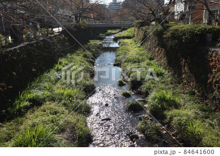 晩秋の山口一ノ坂川の風景 晩秋の山口一ノ坂川の風景 84641600