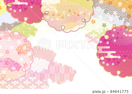 桜　和柄　春　背景 84641775