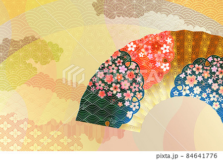 桜 和柄 春 背景 桜 和柄 春 背景 84641776