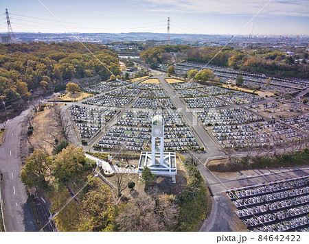 潮見坂平和公園　愛知県春日井市（ドローンによる空撮） 84642422