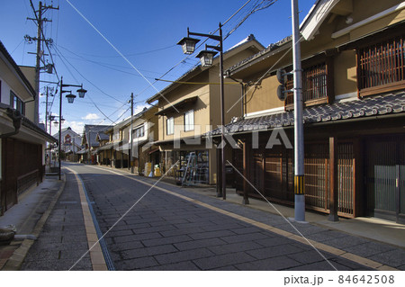 蔵の街並み　長野県須坂市 84642508