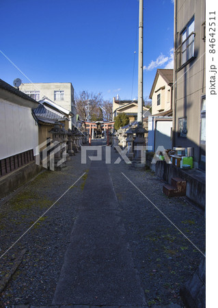 墨坂神社参道　長野県須坂市 84642511