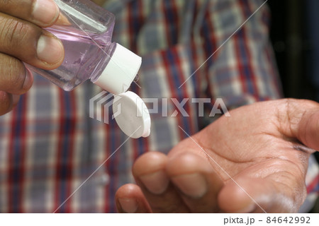 Using sanitizer liquid for preventing corona virus 84642992