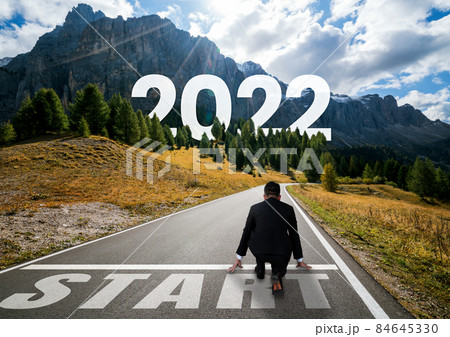 The 2022 New Year journey and future vision concept The 2022 New Year journey and future vision concept 84645330