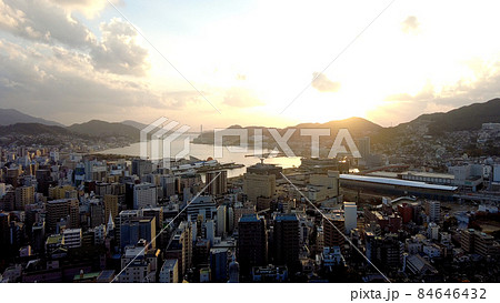 長崎市の夜明け 長崎市の夜明け 84646432
