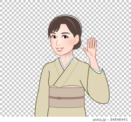 一個穿著和服的女人 84646441