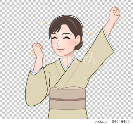 着物を着た女性 84646463