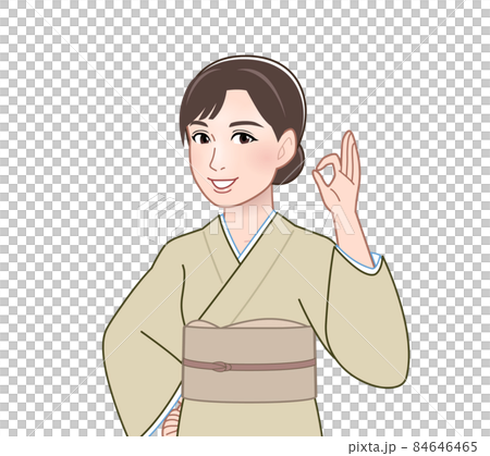 着物を着た女性 84646465