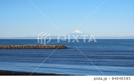 富士見百景 冬の北条海岸 富士見百景 冬の北条海岸 84646585
