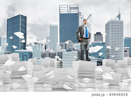 Successful confident businessman in suit. Successful confident businessman in suit. 84646928