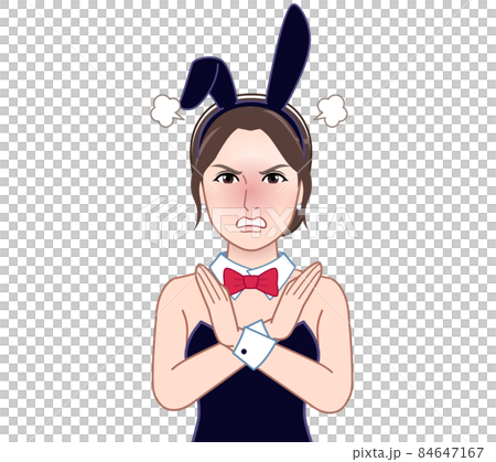 A woman dressed as a bunny girl A woman dressed as a bunny girl 84647167
