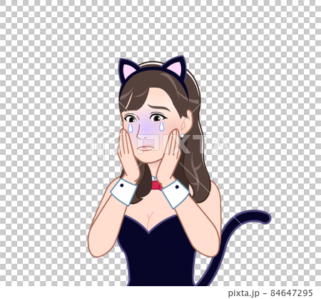 猫の格好をした女性 猫の格好をした女性 84647295