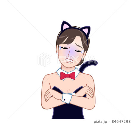 猫の格好をした女性 猫の格好をした女性 84647298