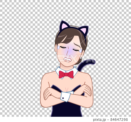 猫の格好をした女性 猫の格好をした女性 84647298