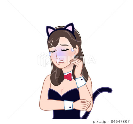 猫の格好をした女性 84647307