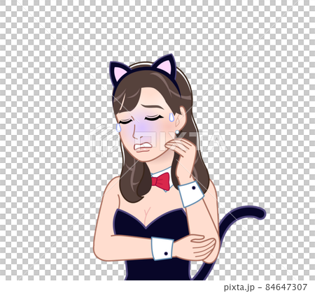 猫の格好をした女性 84647307