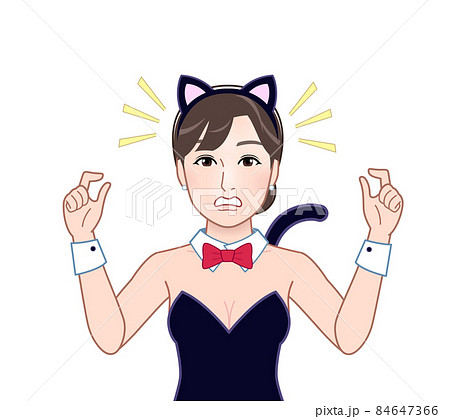 猫の格好をした女性 猫の格好をした女性 84647366