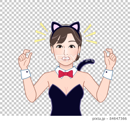 猫の格好をした女性 猫の格好をした女性 84647366