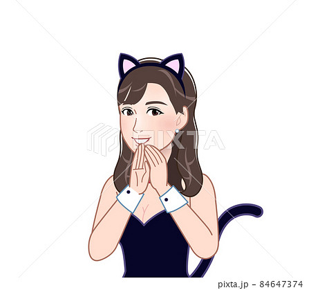 猫の格好をした女性 84647374