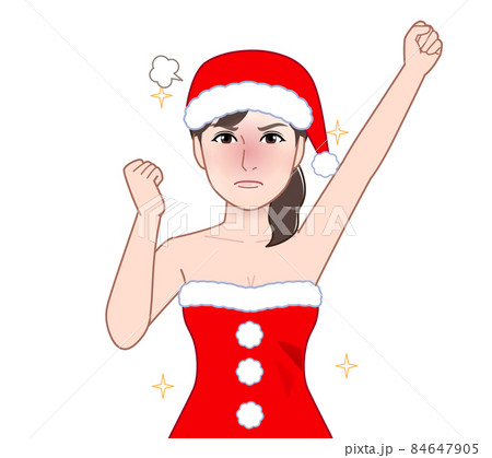 サンタコスプレをしている女性 84647905