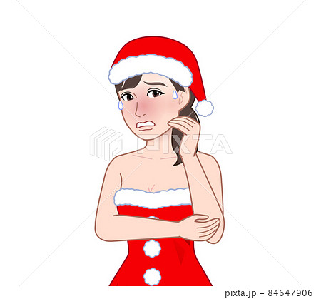 サンタコスプレをしている女性 84647906