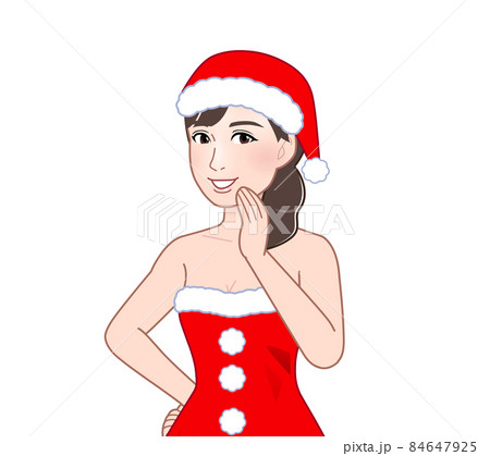サンタコスプレをしている女性 84647925