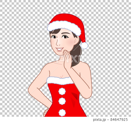 サンタコスプレをしている女性 84647925