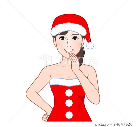サンタコスプレをしている女性 84647926