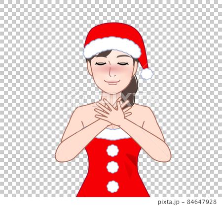 サンタコスプレをしている女性 84647928